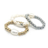 Elegant Freshwater Pearl Ring With Stainless Steel Beads Handmade Wedding Rings For Women Girls - Image 6