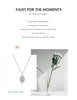 MODIAN 925 Sterling Silver Rhombus Sparkling Zirconia Pendant Necklace Trendy Gold Color Link Chain For Women Fine Jewelry Gifts