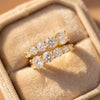 Silver Geometric Design Women Opening Ring Full Sparkling Cubic Zirconia Party Wedding Lady Jewelry - Image 2