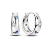 Colorful Cubic Zirconia Huggie Hoop Earrings in Flower Butterfly and Clover Designs - Image 19