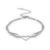 Angel Wing Charm Bracelet for Women Girl Gold Stainless Steel Color Double Layer Beads Chain Bracelets Jewelry - Image 14