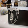 Skeds Elegant Women Men Star Chains Crystal Brooch Badges Shining Unisex Clothing Coat Tassel Pin Jewelry - Image 1