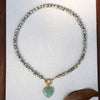 European and American Spotted Stone Bead Necklace, Titanium Steel Accessory Pendant, Collarbone Chain - Image 1