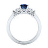 Sri Lanka Sapphire Silver Ring Birthstone Engagement Design Ring Ladies Blue Gemstone Ring - Image 4