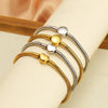 1pc Stainless Steel Classic Snake Bone Chain Ball Bangle for Women Men Cuff Chain Link Bracelet Charm Jewelry Gifts - Image 2