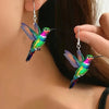Ftcy Acrylic Hummingbird Earrings For Women Retro Style Colorful Bird Drop Earrings Women's Jewelry Gifts - Image 4
