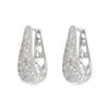 Gold Color/Silver Color Hoop Earrings Female Bright Zirconia Accessories Delicat Hollow-out Design Party Jewelry - Image 5
