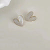 Geometric Heart Clip-On Earrings with Enamel Color - Image 10