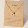 1Pcs 12 Zodiac Sign Necklace for Women 12 Constellation Charm Chain Pendant Choker Birthday Jewelry with Cardboard Card - Image 6