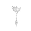 Silver 1Piece Star/Moon Charms Piercing Earrings For Women Long Tassel Pendant Chain Party Jewelry Gifts - Image 25