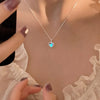 Heart Moonstone Necklace For Women Silver Color Gradient Gemstones Pendant Necklace Bead Chain Necklace Jewerly Gift - Image 7
