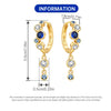 Silver Gradient Blue Bubble Drop Earrings Women Earrings Charm Versatile Party Jewelry Gifts - Image 6