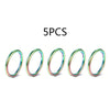 Stainless Steel Hinged Hoop Clicker Set 16G for Nose Septum and Cartilage 5 or 10 Pieces - Image 14