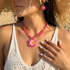 Bohemia Sea Shell Choker Necklace For Women Summer Sweet Flower Pendant Hand-woven Rope Neck Chain Jewelry Accessory - Image 27
