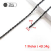 1 Meter Vintage Stainless Steel Men Punk Twist Rope Chain Necklace Bracelet for Bags Jewelry Finding Accessories - Image 12