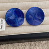 French Retro Irregular Geometric Acrylic Circle Earrings Fruit Color Twisted Round Resin Stud Earrings Women Wedding Jewelry - Image 13