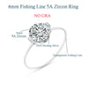 Ring for Women Transparent Fishing Line Rings with Silver Wedding Band Jewelry - Image 7
