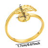 5pcs Minimalist Long Style Oval Stainless Steel Geometric Ring Leaves Square Chunky Hollow No Fade Rings For Women Men Jewelry - Image 19