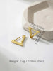 Unisex Stainless Steel Rectangular Hoop Earrings for Men Women Punk Rock Triangle Huggie Earrings Piercing Jewelry Gifts - Image 23