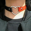 Vintage Sexy Heart Charm Gothic Collar Necklace Gothic Heart Lock Harajuku Women Gift Black Leather Punk Choker Necklace - Image 10