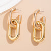 PuRui Ccb O Shape Link Chunky Drop Earrings for Women Removable Pendant Earrings Statement Jewelry Ladies Party - Image 7