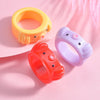 Korean Colorful Transparent Resin Acrylic Rings Set for Women Geometric Thin Round Ring Wedding Jewelry - Image 13