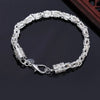 Silver Chain Twisted Bracelet Charm Chain Women Men Wedding Cute Simple Models Jewelry - Image 1
