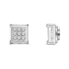 1 Pairs Magnetic Stainless Steel Earring Studs Set Hip Hop Street Style Synthetic Zircon Non-Piercing Clip-On Earrings Jewelry - Image 5