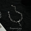 Hip Hop Obsidian Star Bracelet For Men Women Punk Design Titanium Steel Charm Couple Jewelry Kpop Gift - Image 15