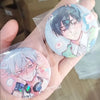 2Pcs Anime Button Brooch Pins Shy Couple Alien Stage Ivan Till Cartoon Badge for Backpack Jewelry Accessories Handmade Gifts - Image 3