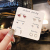 Pink Heart and Bow Stud Earrings Set with Pearl-Style Details - Image 35