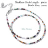 Female 2mm Faceted Beaded Necklace Stone Agat Crystal Tiger Eye Quartzs Choker Mini Simple Jewelry for Women Jewelry - Image 32