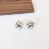 Twist Knit Knot Ball Stud Earring for Women Small Hiphop Punk Mini Gold Color Female Twine Ear Jewelry Christmas Gift - Image 4