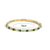 Emerald Cubic Zirconia CZ Tennis Bracelets for Women Gold Plated Charm Green Female Bangles Wedding Jewelry Gift - Image 8