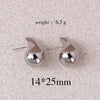 Exaggerated Metal Glossy Waterdrop Dangle Earrings for Women Lightweight Hollow Thick Teardrop Chunky Hoops Jewelry - Image 11