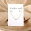 Necklaces Jewelry Sets For Women Girls Stainless Steel Pendant Necklaces And Earrings 2 Pieces Sets Wedding Party Jewelry Gifts - Image 20