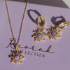 Retro Multi-colored Opal Micro-inlay Zircon Star Pendant Dangle Earrings Necklace Rings Bracelet Set for Women Jewelry Sets Gift - Image 5