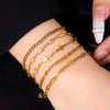 Random 8-Piece Set of Women's Gold-Plated Stainless Steel Bracelets, Elegant and Women's Jewelry Set, Stylish and Unique Design, Suitable for All - Image 5