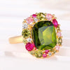 Newly Colorful Green Cubic Zirconia Rings for Women Special-interested Wedding Party Accessories Female Jewelry - Image 7