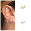 2pcs Silver Zirconia Labret Lip Ring Tragus Cartilage Piercing Stud Earrings for Women Men Earring Jewelry - Image 32