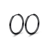 Stainless Steel Mini Hoop Earrings in Multiple Sizes and Finishes - Image 10