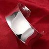 Silver Big Bangles Bracelet Cute Charms for Women Lady Jewelry Adjustment Cuff Wedding - Image 18
