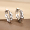 Silver Shining Zircon Earrings Women's Circle Spiral Star Shaped Earrings Elegant Jewelry Birthday Party Gifts - Image 7