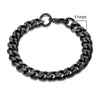 3-11mm Locomotive Men Punk Rock Stainless Steel Curb Cuban Link Chain Silver Color Bracelet For Women Biker Jewelry - Image 18