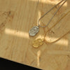 Stainless Steel Tulip Rose Pendant Necklace in Gold-Tone or Silver-Tone - Image 3