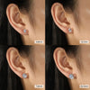 Silver Zircon Earrings for Women Shiny Cubic Zirconia Earrings Party Jewelry - Image 14