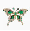 Women Elegant Emerald Crystal Butterfly Brooches Badges Classic Lady Dress Suit Pins Jewelry - Image 6