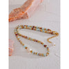 Stone Freshwater Pearl Collar Chain Necklace Stainless Steel Handmade Stylish Beads Jewelry Gift - Image 6
