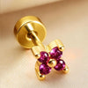 1PC 20G Dainty Tiny CZ Flower Studs Earrings for Women Flat Back Cartilage Earrings Tragus Conch EarLobe Piercing Jewelry - Image 7