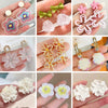 Flower Hanging Earrings White Enamel Floral Acrylic Petals Crystal Imitation Pearl Dangle Earrings for Women - Image 1